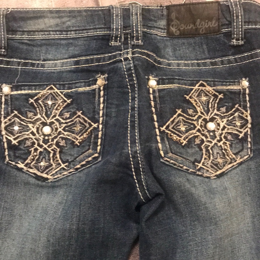 Distressed jeans